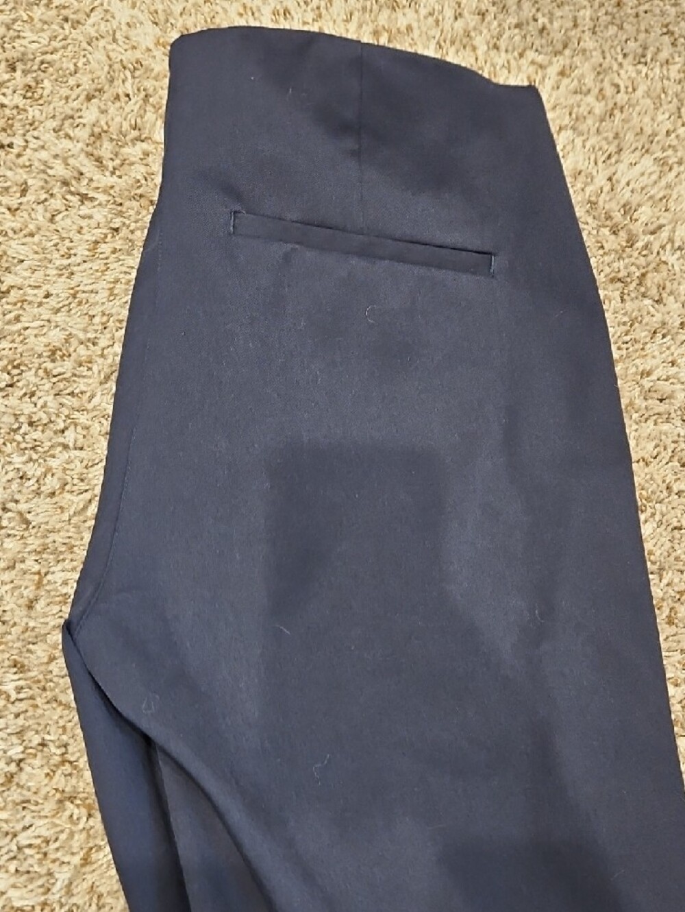 Abercrombie & Fitch Navy Boot-Cut Dress Pants - Picture 3 of 3